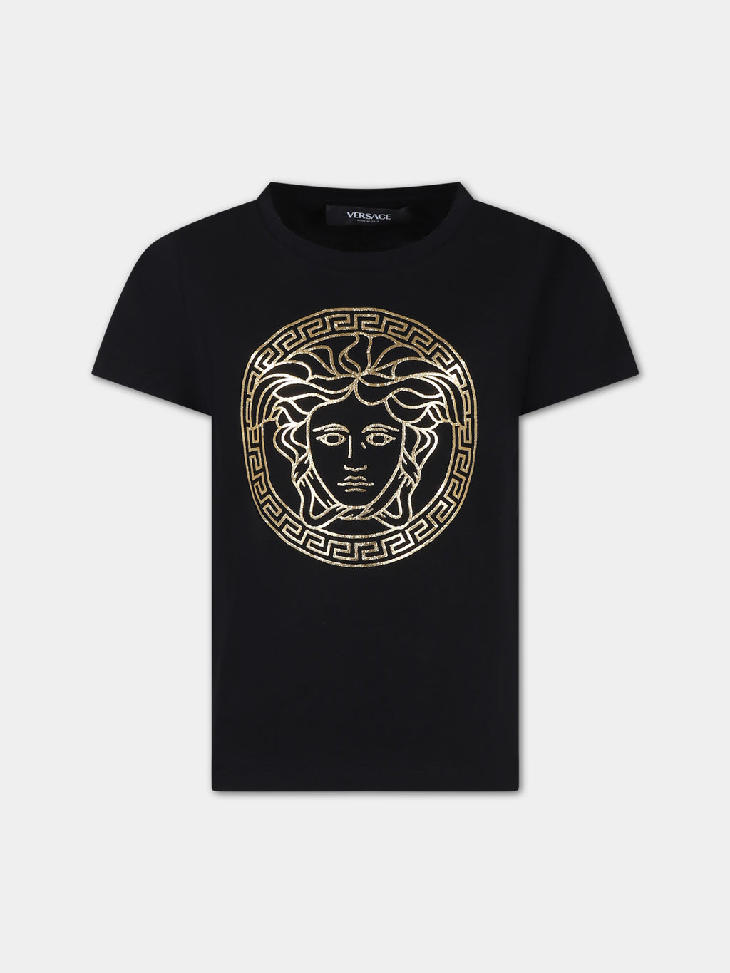 Black t-shirt for girl with Medusa